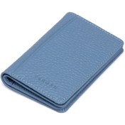 Resim Mavi Deri Unisex Kredi Kartlık - S1KK00001601-C43 