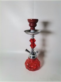 Resim WolfHookah Küp Kırmızı Küçük Boy Hediyelik Nargile Takımı 