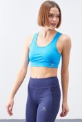 Resim TOMMY LIFE Turkuaz Sırt Detaylı Dar Kalıp U Yaka Kadın Spor Büstiyer - 97120 