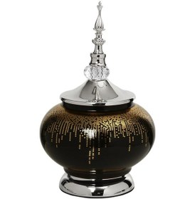 Resim Vitale Amber Silver Kapaklı Vazo 30 Cm Ak.je0020 