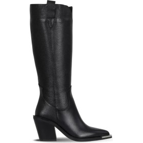 Resim Bueno Shoes Siyah Flotter Deri Kadın Topuklu Çizme 33WC20005 33WC20005 