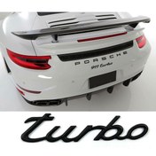 Resim Bimbo Porsche Turbo Mat Siyah Bagaj Yazısı 