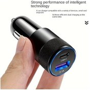 Resim Turcoshop11 Siyah 3.1a Pd Hızlı Araç Şarj Cihazı Usb Ve Pd Süper Şarj Mobil Cihazlar İçin 
