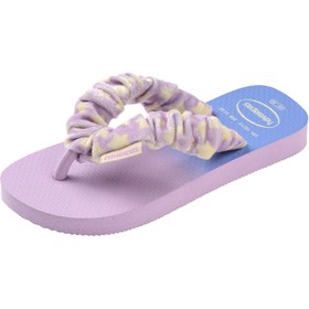 Resim Havaianas Mor Kız Çocuk Terlik FLUFFY 