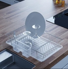 Resim Geseus Home Tek Katlı Tabaklık Bulaşıklık Krom KB003K 