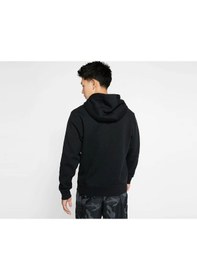 Resim Nike Club Hoodie Bv2973-010 Erkek Sweatshirt Siyah 