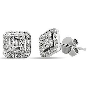 Resim Pirnus Diamond Baget Küpe 14 Ayar Altın Gramı : 2.49 