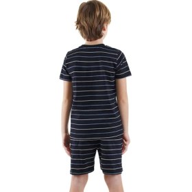 Resim Denokids Yelken Erkek Çocuk Çizgili Pijama Takım 