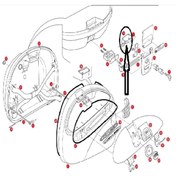 Resim Givi Z312 ÇANTA TABLA DÜĞMESİ MONTAJ SACI E26-E29-E300-E30-E33-E41-E42-E360-E280-E46-E460 