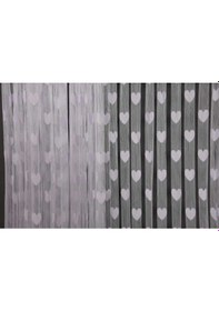 Resim Kalpli Model Beyaz Renk En 100 Cm Boy 280 Cm Hazır İp Perde Beyaz 