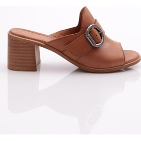 Resim Dgn 2050 Kadin Topuklu Terlik 2050-2497-R1755 Taba 