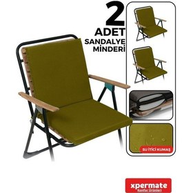 Resim Xpermate 2'li Arkalıklı Sandalye Minderi Fermuarlı 40x40 Turkuaz 