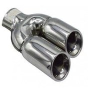 Resim Çiftli Sol Krom Egzoz Ucu 76x100 800-005L 