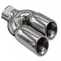 Resim Çiftli Sol Krom Egzoz Ucu 76x100 800-005L 