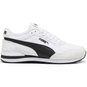 Resim Puma St Runner V4 Nl Beyaz Erkek Sneaker Beyaz-sıyah Beyaz - Siyah 