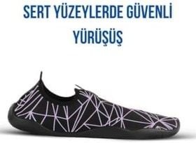 Resim Prizma Black White Deniz Ayakkabısı,Plaj Ayakkabısı,Havuz Ayakkabısı,Esnek Tasarım 