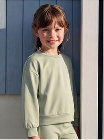 Resim LC Waikiki Çiçek Baskılı Kız Çocuk Soft Touch Sweatshirt ve Eşofman Altı 