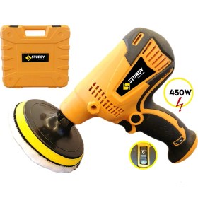 Resim Sturdy Power Profesyonel 450 Watt Kademe Hız Kontrol Ayarlı Koltuk Yıkama, Polisaj Makinesi 