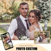 Resim Özelleştirilmiş 5D Kendin Yap Elmas Boyama Kiti - Fotoğraflarınızı kullanın, kişiselleştirilmiş tasarım için yuvarlak akrilik elmaslar, ev dekoru ve benzersiz hediyeler için mükemmel, 30.0x39.88 cm, elmas sanat kiti 