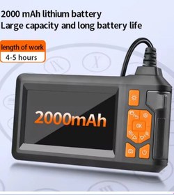 Resim Ekranlı 3 Kameralı 10 Mt Hafıza Kart Destekli Sert Kablo Yılan Endoskop 8 Mm 4.3 Inc 