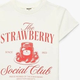 Resim Koton Bisiklet Yaka Baskılı Ekru Kız Çocuk T-shirt 6skg10291ak Ekru 