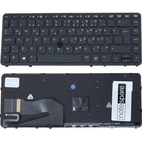 Resim Hp Uyumlu Elitebook 850 G1 F6z30es , 850 G1 F6z39es Işıklı Klavye Siyah Çerçeveli Tr 
