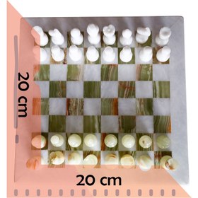 Resim Lüks Oniks Satranç Takımı – Doğal Taş ve Zarif Tasarım 