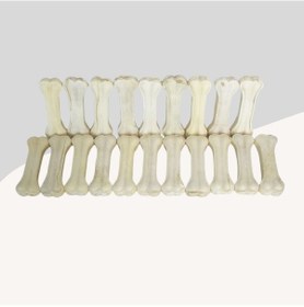 Resim Köpek Diş Kaşıyıcı Diş Sağlığı Beyaz 20 Li Paket 7-8 Cm 