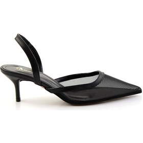 Resim Siyah Kadın Klasik Topuklu Ayakkabı K01209310522 Siyah 