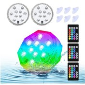 Resim Ruicoo 3 Adet Su Altı Rgb Led Işık Seti - 15 Renk, Uzaktan Kumandalı, Havuz Ve Akvaryum İçin Su Geçirmez Dekoratif Aydınlatma Sarı 