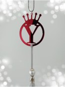 Resim Genel Markalar Çift Taraflı Ayna Y Yazılı Ayna Pleksi Araba Dikiz Aynası Süs 