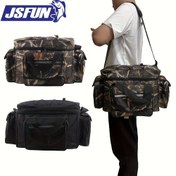 Resim JSFUN Büyük Kapasiteli Balıkçılık Çantası Çok Fonksiyonlu Yem Açık Hava Omuz Çantaları Sazan Balıkçılık Takımı Çok Fonksiyonlu Çanta Balıkçılık Çantası 