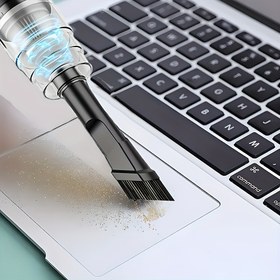 Resim Taşınabilir El Tipi Vakum Temizleyici, Yüksek Emiş Gücü, Şarj Edilebilir Kablosuz Araba Süpürgesi - Evler, Zeminler, Koltuklar vb. için Pratik 