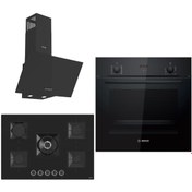 Resim Bosch & Ferre Large Sanremo 3 lü Ankastre Set ( HBF512BB1T - SS035 - D086 ) 75 cm Ocak 
