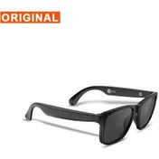 Resim C8 Lite Gözlük Kulaklık Kablosuz Bluetooth 5.3 Kulaklık Açık Sürüş Kulaklık C8 Lite Black 