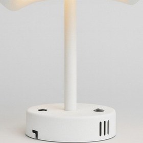 Resim Beton Şarjlı Abajur Beyaz Rustik E27 Modern Avize Bohem Beton Görünüm. Beyaz 