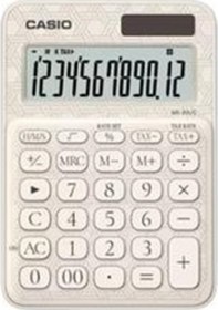 Resim Casio Ms-20uc-jwe 12 Hane Beyaz Desenli Masa Üstü Hesap Makinesi Diğer 