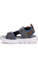Resim Kiko Kids Cırtlı Yürüyüş Erkek Çocuk Sandalet 201 Füme - Turuncu 