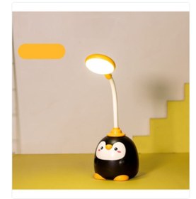 Resim HALL BREATHE Penguen Tasarımlı Çok Renkli Çocuk Odası Masa ve Gece Lambası 