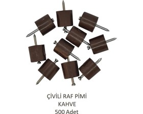 Resim Çivili Raf Pimi Kahve 500 Adet 