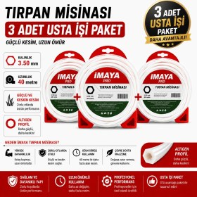 Resim İmaya Tırpan Misinası 3.3X45M | 3 Adet Usta Işi Ekonomik Paket - Toplam 135M 