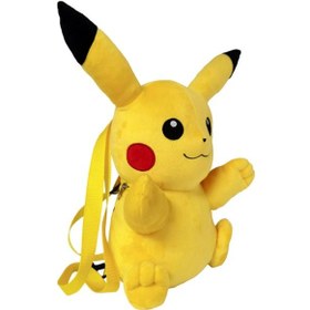Resim Nessiworld Pokemon Pikachu Peluş Sırt Çantası Sarı 