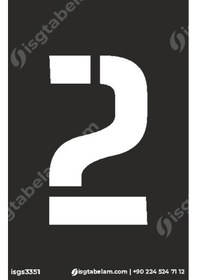 Resim 2 Rakamı Boyama Şablonu 