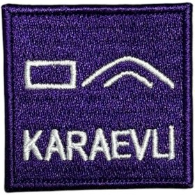 Resim Ex Patch Karaevli Türk Oğuz Boyu Tamgası Peç Patch 5 X 5 Cm 