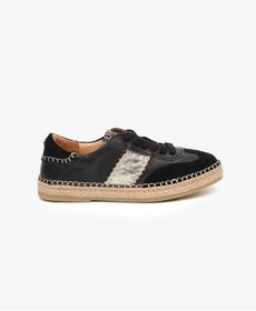 Resim Greyder 59275 Siyah Süet Altın Hakiki Deri Kadın Sneaker Ayakkabı-850 Siyah-altın 