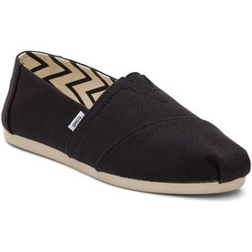 Resim Espadril / Keten Kadın 10017732 Toms Alpargata Recycled Cotton Canvas Black Siyah 