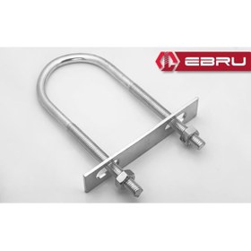 Resim U Civata, Karşılık Demiri + Somunlu - M8x50 - 2 Set 0-8 