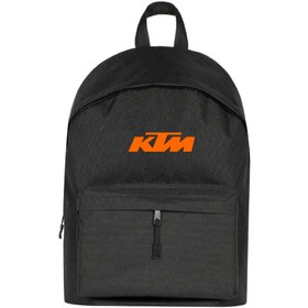 Resim KTM Motocycle Orange Logo Sırt Çantası - Siyah 