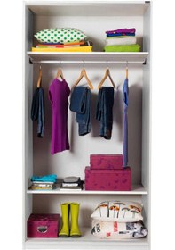 Resim adoremobilya Sürgülü Gardırop-Beyaz 