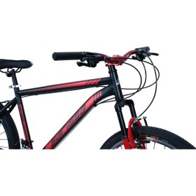 Resim SARİSSA BİSİKLET Sarissa Moon 26" Jant Ön Amortisörlü Shimano 21 Vites Wake Gidon V Fren Dağ Bisikleti Siyah Kırmızı 